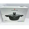 ZWIEGER FORTE PUODAS 3 L SU DANGIU 20 CM Juodas INDUKCINIS ALUMINIS