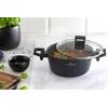 ZWIEGER FORTE PUODAS 4,5 L SU DANGIU 24 CM Juodas INDUKCINIS ALUMINIUMAS