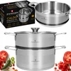 Zwieger PUODAS GARINIS PUODAS GARINimui SU Įdėklu, INDUKCINĖS DUJOS 22cm 3,5