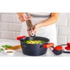ZWIEGER PUODAS SU DANČIU ALIUMINIO NELIPAČIŲ DUJŲ OBSIDIANAS 28CM 6L