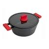 ZWIEGER PUODAS SU DANČIU ALIUMINIO NELIPAČIŲ DUJŲ OBSIDIANAS 28CM 6L
