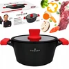 ZWIEGER PUODAS SU DANČIU ALIUMINIO NELIPAČIŲ DUJŲ OBSIDIANAS 28CM 6L