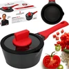 ZWIEGER SAUGUS PUODAS SU DANČIU ALUMINIUMINIS NELIPAUS INDUKCINIS OBSIDIANAS 16cm 1,1 L