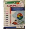 Žymekliai drabužiams, audiniams Alpino Markers, 10 spalvų