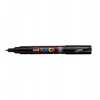 Žymeklis UNI Posca PC-1M, apvalus, 0.7 mm, juodas