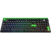 ATTACK SHARK R98 HE Carbon Fiber Neon Žalias laidinė klaviatūra su Rapid Trigger ir Magnetic Switch jungikliais, C01 Ultra RGB Coiled Cable laidu