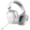 Ausinės su mikrofonu Rampage RETSU Baltos/Pilkos Belaidės 2.4G Bluetooth