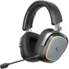 Ausinės su mikrofonu Rampage RETSU Juodos/Pilkos Belaidės 2.4G Bluetooth