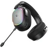Ausinės su mikrofonu Rampage RETSU Juodos/Pilkos Belaidės 2.4G Bluetooth