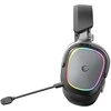 Ausinės su mikrofonu Rampage RETSU Juodos/Pilkos Belaidės 2.4G Bluetooth