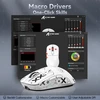 Bevielė žaidimų pelė Attack Shark Pelė X3 Pro Raudona Tri-Mode 2.4Ghz/Bluetooth 5.0/USB C