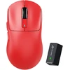 Bevielė žaidimų pelė Attack Shark Pelė X3 Pro Raudona Tri-Mode 2.4Ghz/Bluetooth 5.0/USB C
