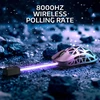Bevielė žaidimų pelė Attack Shark R2 Violetinė / Mėlyna PAW3950 8000 Hz 42000 DPI 45g
