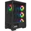 Kompiuterio korpusas Rampage Glare Mesh su 650W maitinimo šaltiniu 80+. 4x12cm ARGB aušintuvais. magnetinis grūdintas stiklas. ATX Mid-t