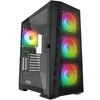 Kompiuterio korpusas Rampage Glare Mesh su 650W maitinimo šaltiniu 80+. 4x12cm ARGB aušintuvais. magnetinis grūdintas stiklas. ATX Mid-t