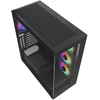 Kompiuterio korpusas Rampage Hydra V3 su 750W 80 bronze maitinimo šaltiniu. 7x12CM RGB ventiliatoriai. ATX MID-T. juodas