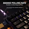 Magnetinė laidinė žaidimų klaviatūra Attack Shark X68 HE Juodas / Juoda. laidinė. RGB pašvietimas. 66 mygtukai