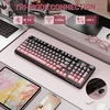 Mechaninė žaidimų klaviatūra Attack Shark X98PRO Blackberry Blueberry switch RGB - 2.4G + BT + su laidu 98 mygtukai