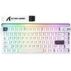 Mechaninė žaidimų klaviatūra Attack Shark R85HE StarLight baltas . laidinė. RGB apšvietimas
