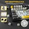 Mechaninė žaidimų klaviatūra Attack Shark X820 Ultra Star Juodas / Juoda RGB LED TFT ekranas