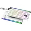 Mechaninė žaidimų klaviatūra Attack Shark R85HE StarLight baltas . laidinė. RGB apšvietimas