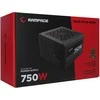 Modulinis maitinimo šaltinis Rampage MATE M750-80PB 750W 12cm Fan. 80 Plus Bronze. Active PFC. Full Modular. juodas