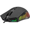 Pelė Myszka žaidimams Rampage Spear V2 su laidu 12800 dpi optinė juoda