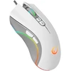 Pelė žaidimams Rampage SMX-R22 PhoenixIX V2. balta. 7 klavišų. RGB. 12800DPI