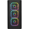 Rampage METEOR kompiuterio korpusas + 650W 80Plus maitinimo šaltinis. juodas. 4xRGB ventiliatoriai. 1xUSB 3.1. 2xUSB 2.0 jungtys