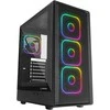 Rampage METEOR kompiuterio korpusas + 650W 80Plus maitinimo šaltinis. juodas. 4xRGB ventiliatoriai. 1xUSB 3.1. 2xUSB 2.0 jungtys