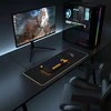 Rampage MP-22 juodas RGB LED žaidimų pelės kilimėlis. 300x800x3mm