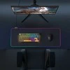 Rampage MP-22 juodas RGB LED žaidimų pelės kilimėlis. 300x800x3mm