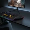 Rampage MP-22 juodas RGB LED žaidimų pelės kilimėlis. 300x800x3mm