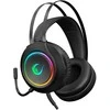 Rampage RM-K45 ORBIT-S juodos RGB LED 7.1 žaidimų ausinės su reguliuojamu mikrofonu