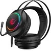 Rampage RM-K45 ORBIT-S juodos RGB LED 7.1 žaidimų ausinės su reguliuojamu mikrofonu