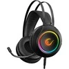 Rampage RM-K45 ORBIT-S juodos RGB LED 7.1 žaidimų ausinės su reguliuojamu mikrofonu