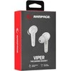Rampage RM-TWS01G VIPER baltos. Bluetooth TWS“ žaidimų ausinės su mikrofonu