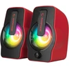 Kompiuterio kolonėlės RAMPAGE RMS-G7 FALSETTO 2.0 RGB USB žaidimų kolonėlės (raudona)