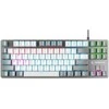 Klaviatūra Rampage Snug RGB KRGD Raudona szaro-balta