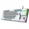 Rampage Snug K14 Pilka/Baltai mėlyna mechaninė žaidimų klaviatūra RGB Rainbow