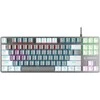Klaviatūra Rampage Snug RGB KRGD Raudona balta ir-pilka
