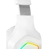 Žaidimų ausinės Rampage RM-K90 VECTOR, Baltos su RGB Led, USB type-C, su mikrofonu