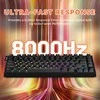 Žaidimų klaviatūra Attack Shark R82HE juoda