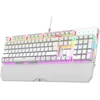 Žaidimų klaviatūra Rampage KB-R86 UMBRA. Balta. USB. RGB Rainbow pašvietimas. mėlyni mygtukai. mechaninė