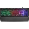 Žaidimų klaviatūra Rampage KB-RX77 RUNNER. juoda. Rainbow RGB apšvietimas. riešo atrama. USB