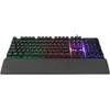 Žaidimų klaviatūra Rampage KB-RX77 RUNNER. juoda. Rainbow RGB apšvietimas. riešo atrama. USB