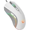 Pelė žaidimams Rampage SMX-R22 PhoenixIX V2. balta. 7 klavišų. RGB. 12800DPI