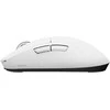 Pelė žaidimams Rampage Zenith. BT + USB + 2.4g. Paw3395. Nordic 52833 MCU. Balta