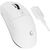 Pelė žaidimams Rampage Zenith. BT + USB + 2.4g. Paw3395. Nordic 52833 MCU. Balta