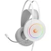 Žainimų ausinės Rampage RM-K45 ORBIT-S. Baltos su RGB Led. su mikrofonu. 7.1